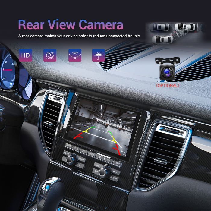 Rádio 2din Android 13 7 polegadas 4/64GB Carplay WiFi GPS BT NOVO