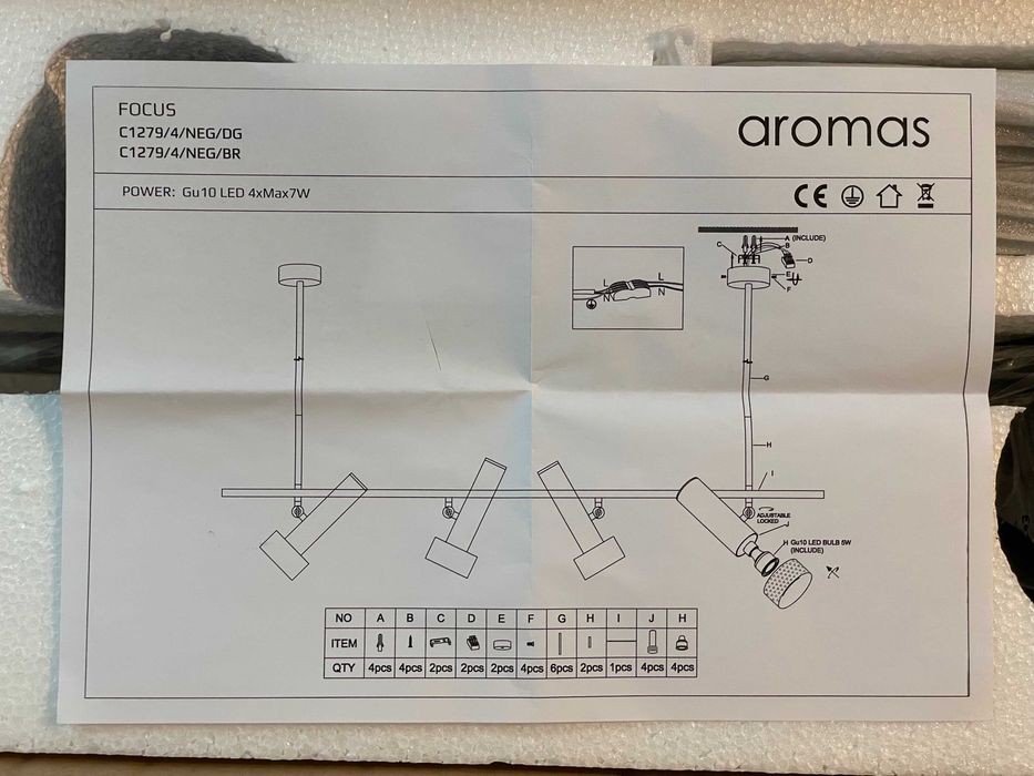 Candeeiro suspenso Aromas Focus