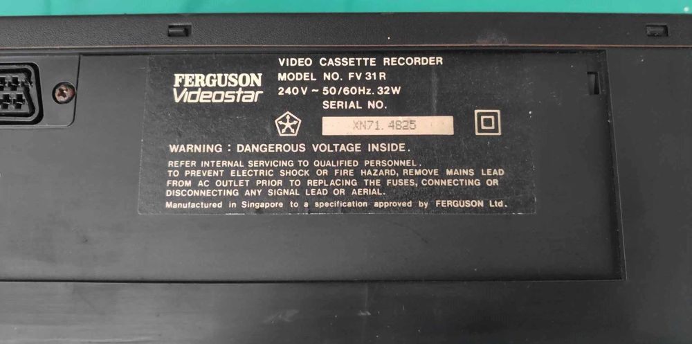Vídeo Gravador Ferguson Video Star.