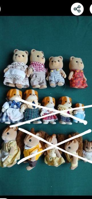 Скидка!Семьи зверят из серии Sylvanian Families.