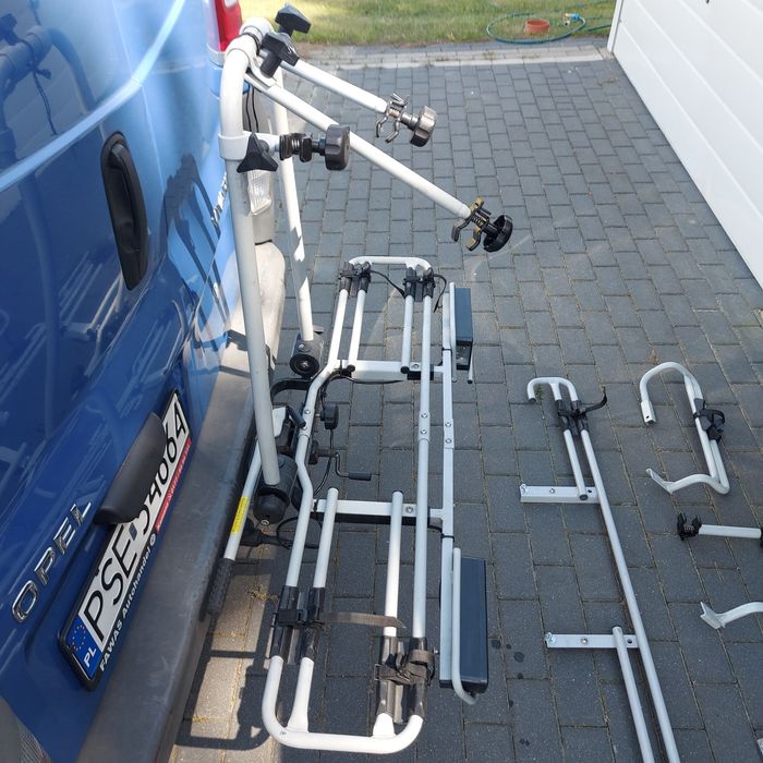 Bagaznik rowerowy Mft dostawka nie Thule na hak 2 3 4 rowery 80kg uchylny