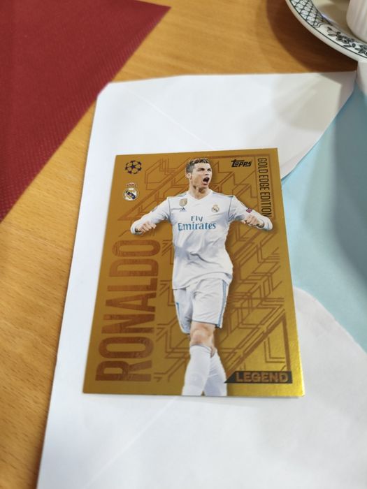 Carta lenda Cristiano RonaldoTopps Match attax 24/25