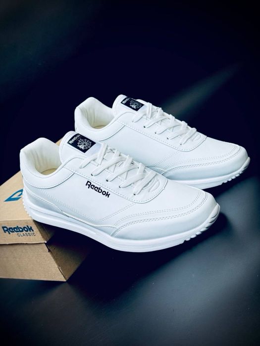 Reebok мужские кроссовки белые кожаные кросовки рибок