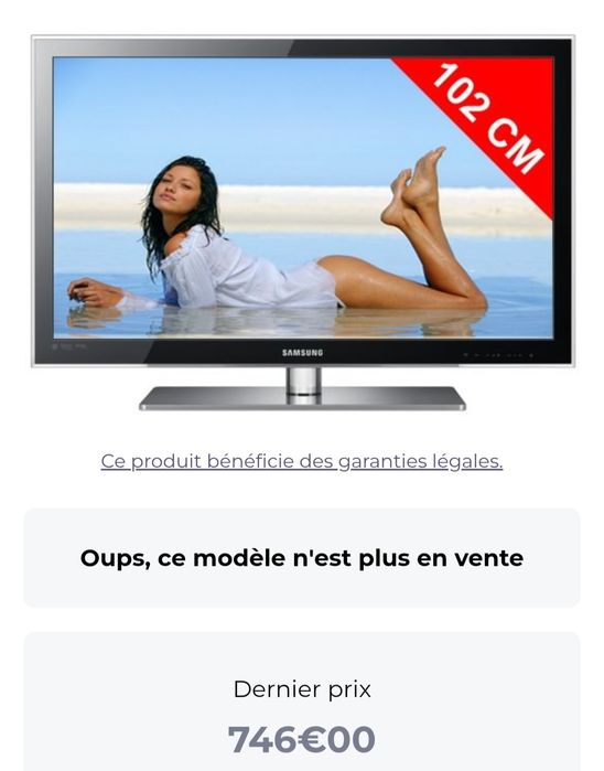 Televisão Samsung com pé original e suporte de parede