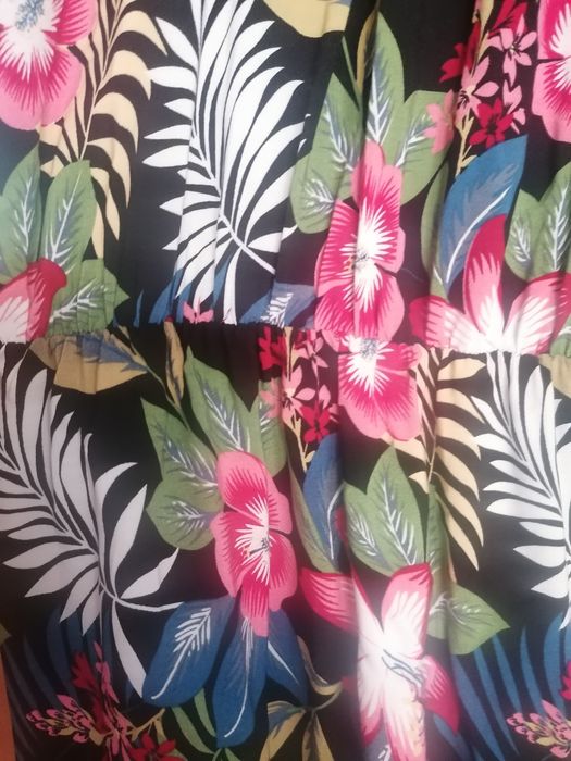 Suknia w kwiaty sukienka letnia s