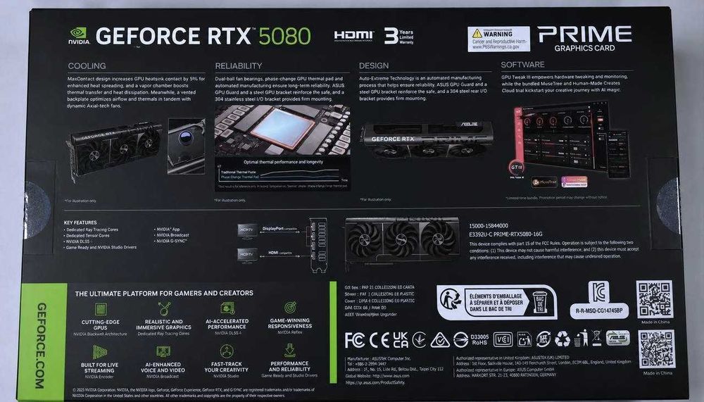 Обмен Asus RTX 5080 на ПК.
