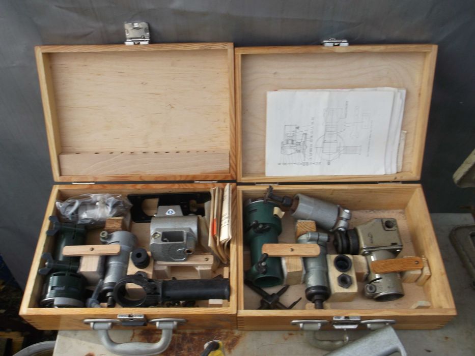 zestaw do wiertarki celma majsterkowicza z epoki prlu