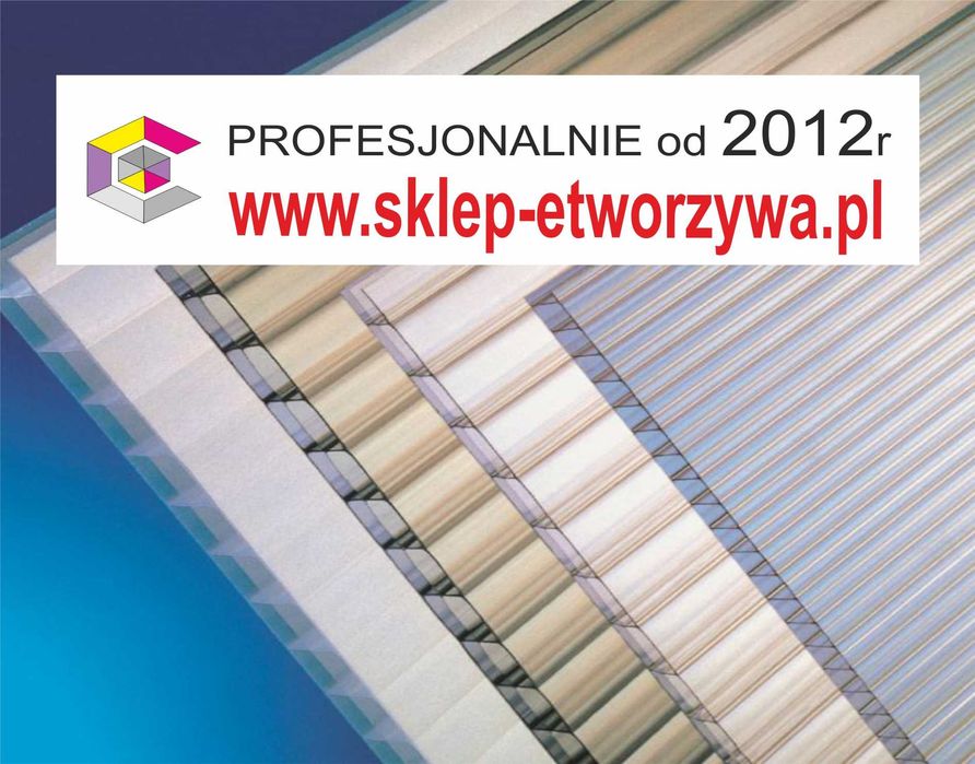 Poliwęglan komorowy 2100x3000, 3500, 4000, 6000, 7000 dach taras