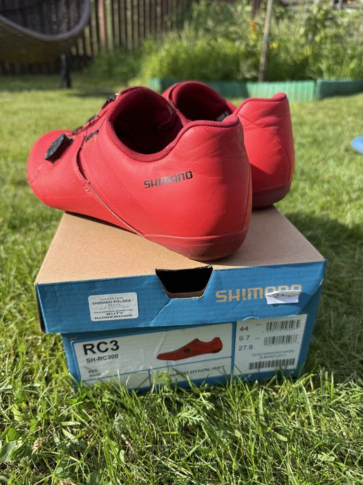 Buty szosowe Shimano RC3 (RC300) Red, Rozmiar 44 (27.8 cm), Pokrętło BOA