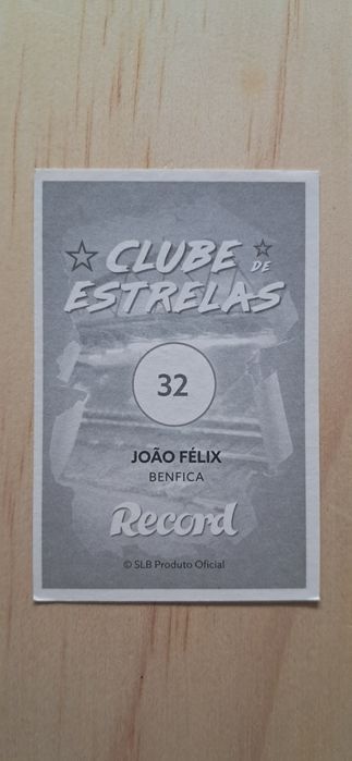 Cromo futebol de Joao Felix(Clube Estrelas)da Panini