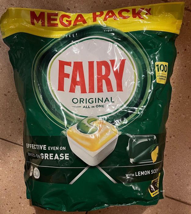 Kapsułki do zmywarki Fairy Oryginał all in one Lemon 100szt kapsulek