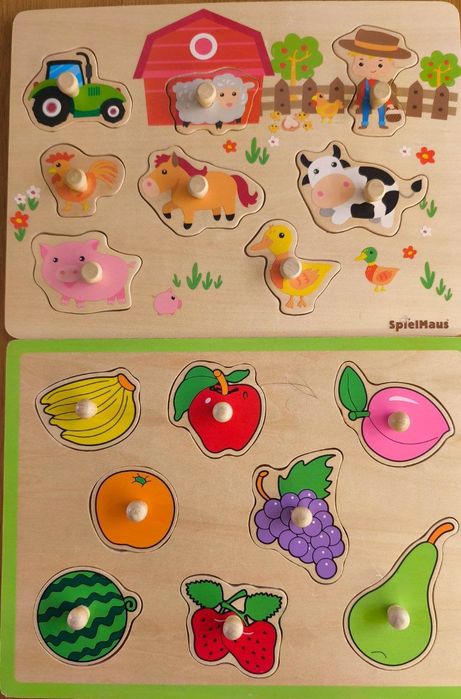 Дерев'яні пазли комплект