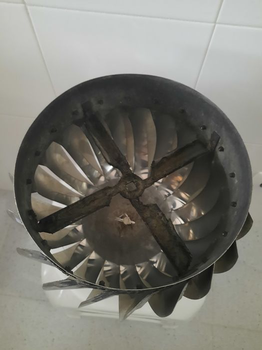 Girândola em inox forte, bola giratória para lareiras