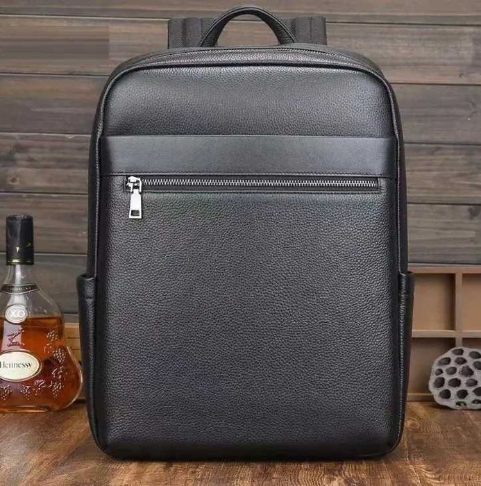 Чоловічий міський рюкзак із натуральної шкіри портфель сумка ранец 2в1