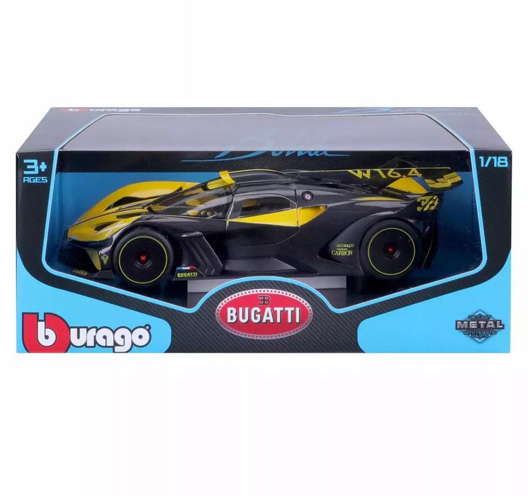 Bugatti Bolide 1:18 Model Bburago 18-11047Yl. Nowy Produkt