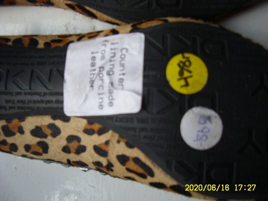 nowe DKNY czółenka buty 39 40,5 skóra pantera lakierowane