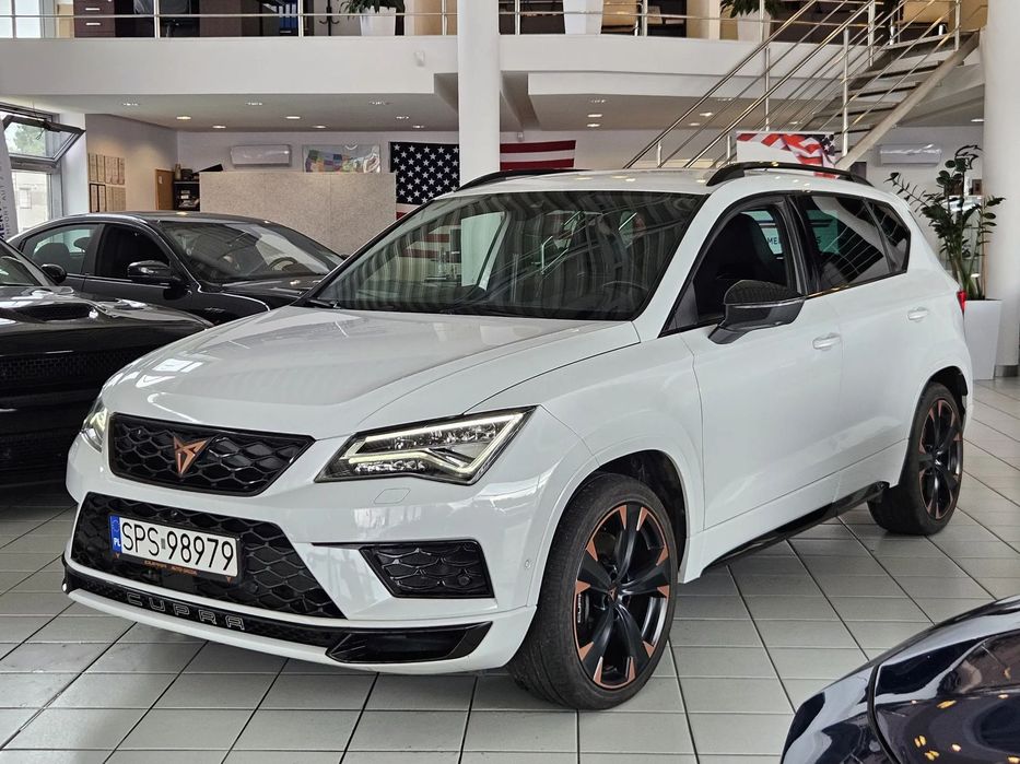 Cupra Ateca Fotele Kubełkowe Alcantara Kamera 360 Beats Virtual Aktywny Temp HAK