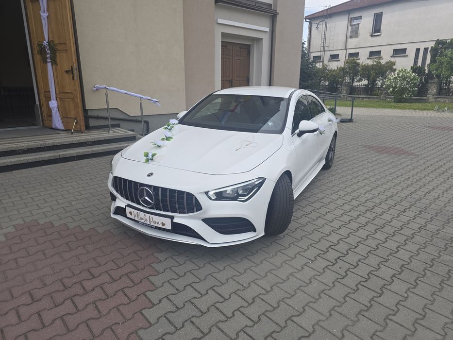 MERCEDES CLA BIAŁE AUTO SAMOCHÓD do ślubu biała perła 500zł całość