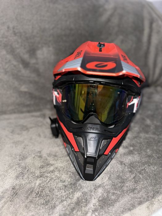 Kask Cross O'NEAL + Intercom + 2x Google | Rozmair M