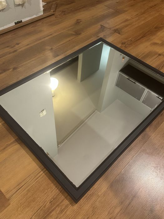 Czarne lustro 80x60cm