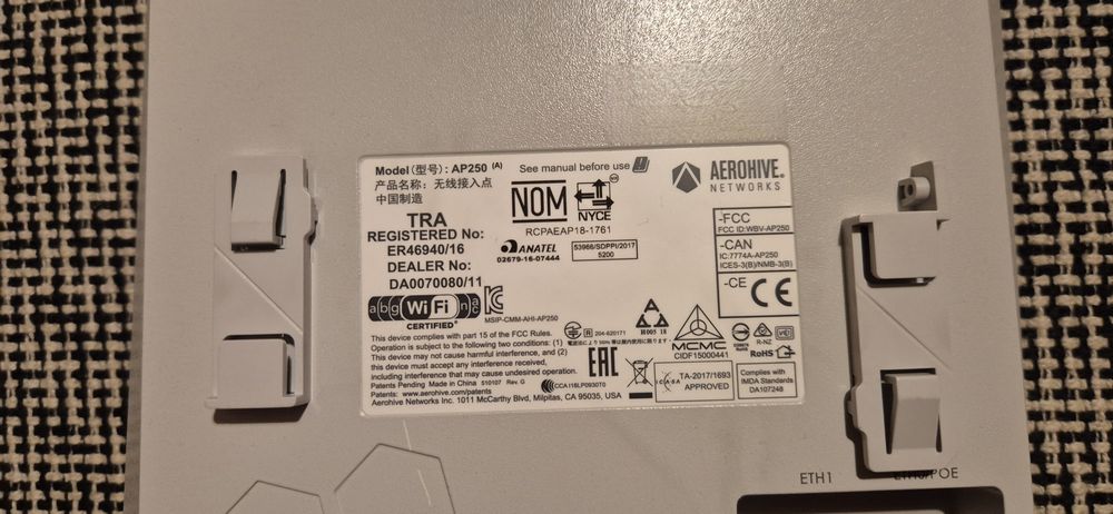 DELL - Aerohive AP250 Antena Access Point WIFI