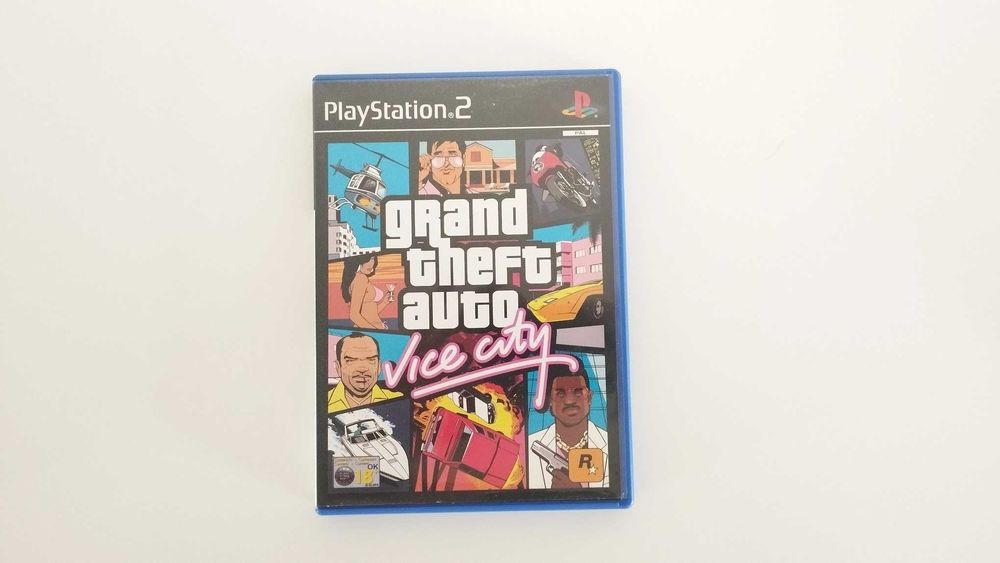 PS2 - GTA Vice City + Mapa + Cartão Memória 8MB - Completo com Manuais