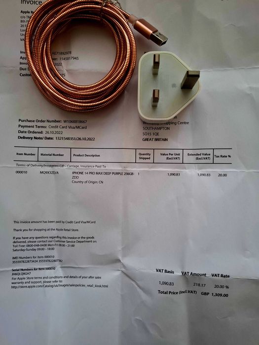 Telefon Iphone 14 pro Max 256GB