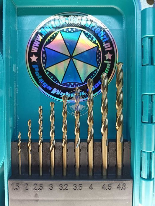 wiertła kobaltowe zestaw wierteł do metalu zestaw wierteł do metalu