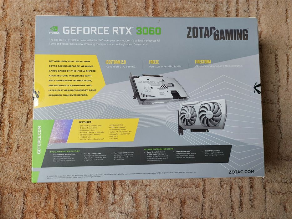 Karta graficzna ZOTAC Gaming GeForce RTX 3060 AMP White Edition