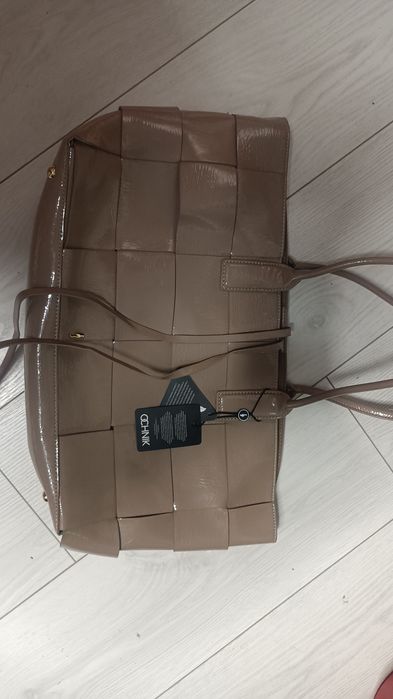 Ochnik super karmelowa/beżowa torebka