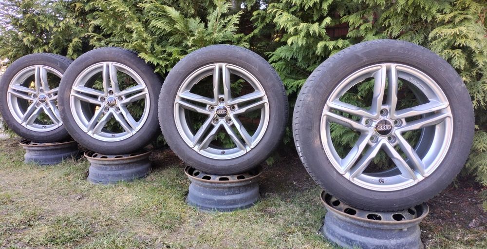 Felgi Audi A4 A5 A6 A8 5x112 7,5Jx17 ET45 opony lato 225/50R17