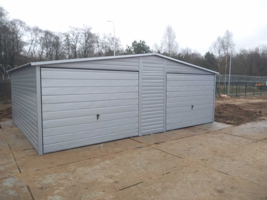 Garaż blaszany blaszak dwustanowiskowy 6x6 kolory PRODUCENT (119)