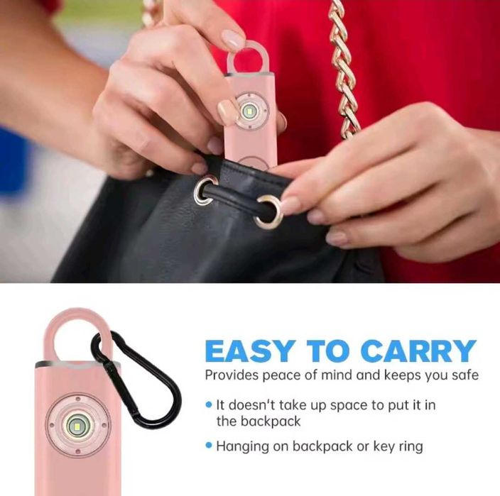 Alarme pessoal de segurança usb c