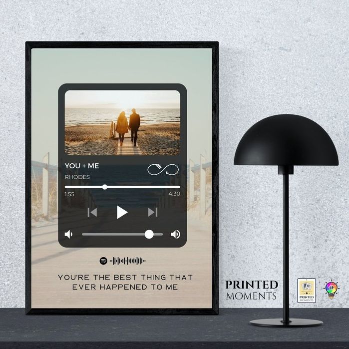 Placa Spotify Led + Modelos poster e quadro - presente natal