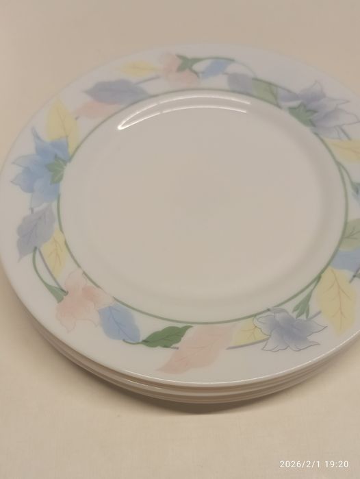 Pratos + saladeira + chaves de café de pirex da Arcopol