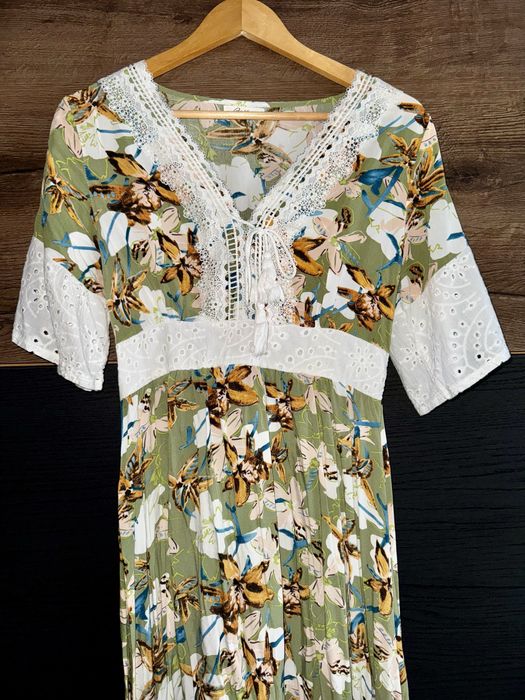 Letnia sukienka maxi boho rozm. M