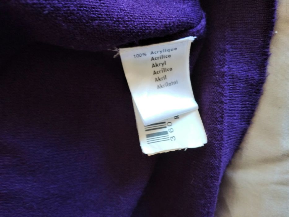 Vestido de malha violeta