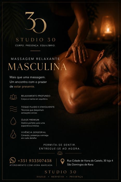 Massagem e depilação Masculina