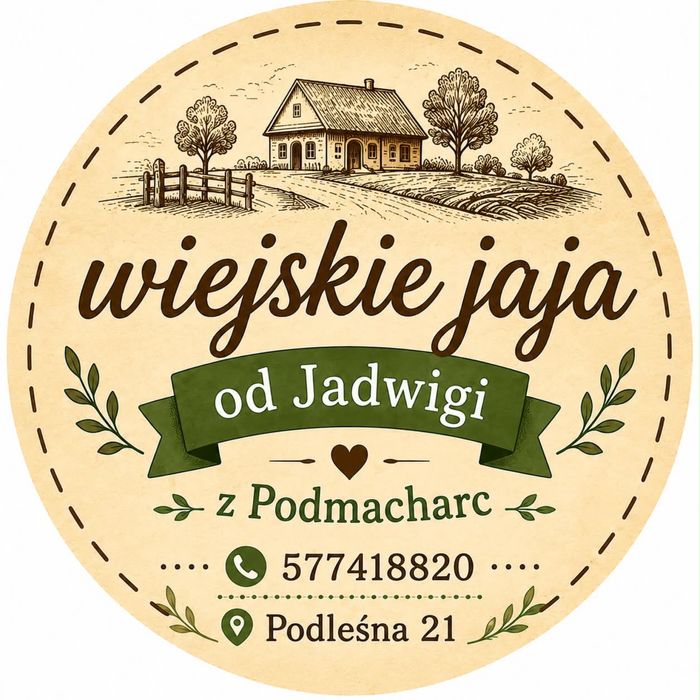 Świeże jajka wiejskie z tradycyjnego gospodarstwa
