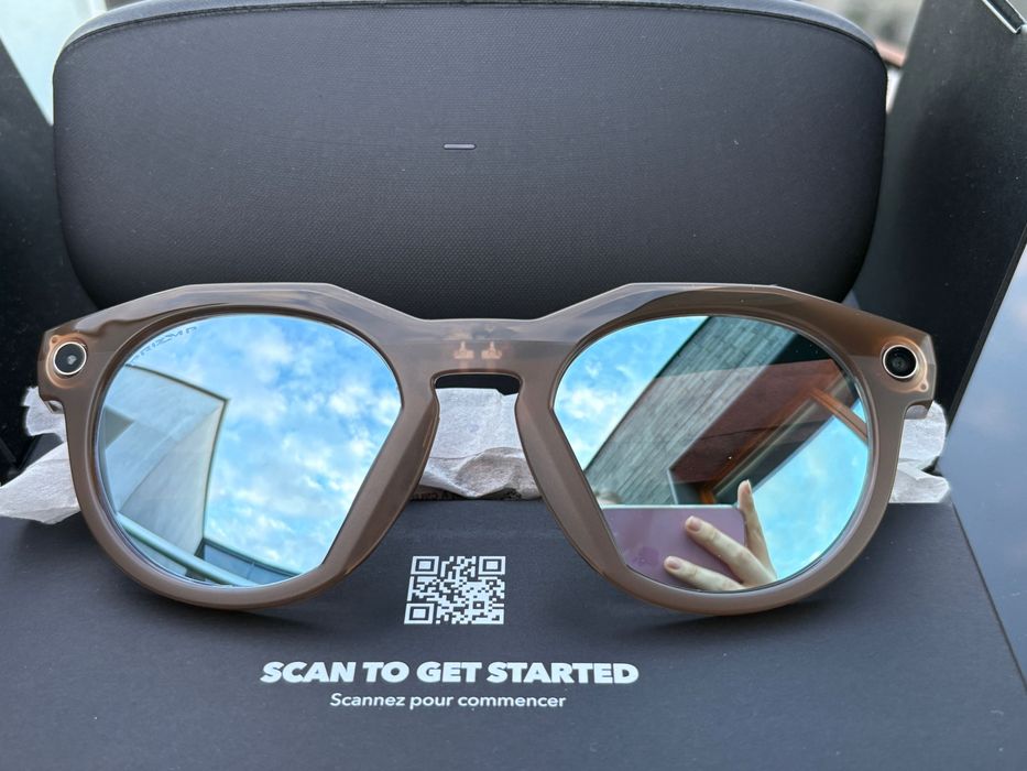 Smart okulary Oakley Meta HSTN Brown Smoke Prize Deep Water Polarized