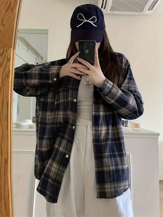 Сорочка жіноча в клітинку