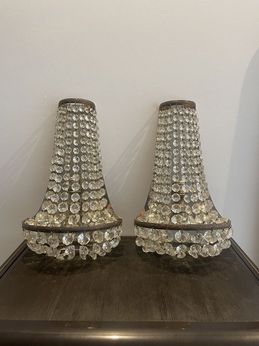 Apliques antigos de cristal