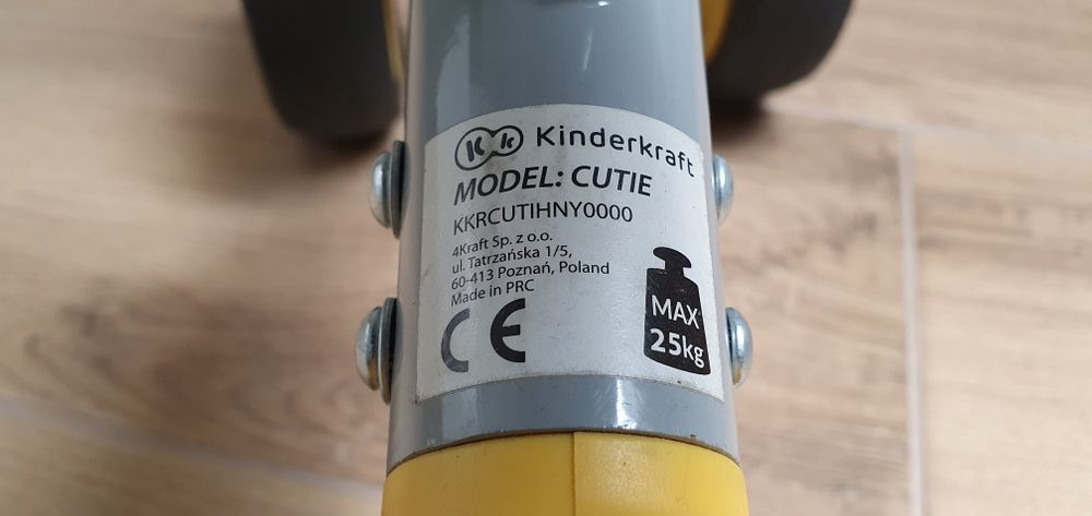 Rowerek biegowy Kinderkraft Cutie regulowany