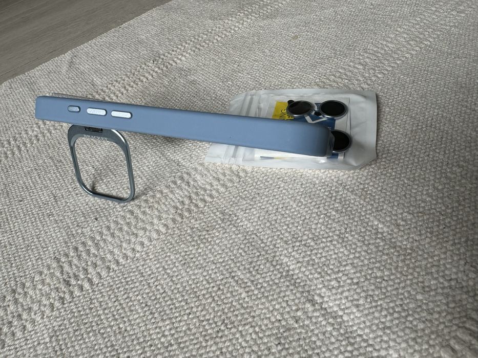 Etui case do iPhone 15 pro niebieskie błękitne