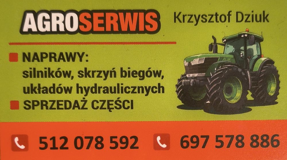 Naprawa ciągników i maszyn rolniczych
