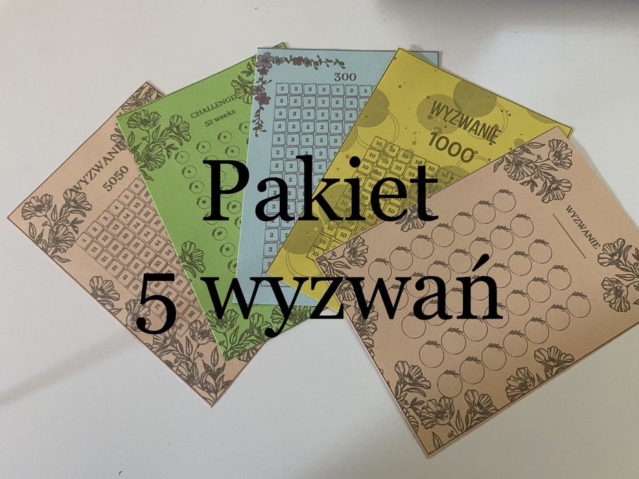 Wyzwania budżet domowy wykreślanki