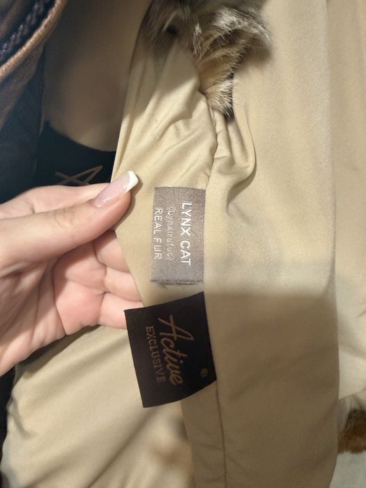 Шуба из рыси жилет из рыси