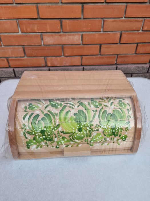 Дерев'яні хлібниці ручної роботи хлібниці розмальовані