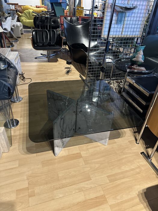 Rzadki stolik kawowy Ikea Lagun. Marmur