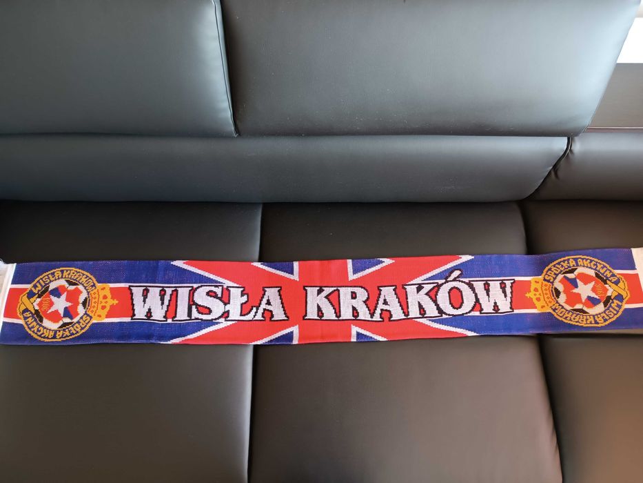 Szalik kibica Wisła Kraków dwustronny WYPRZEDAŻ KOLEKCJI